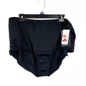 Maxine Of Hollywood Women’s High Waisted Brief Bikini Bottom Plus Size 20W